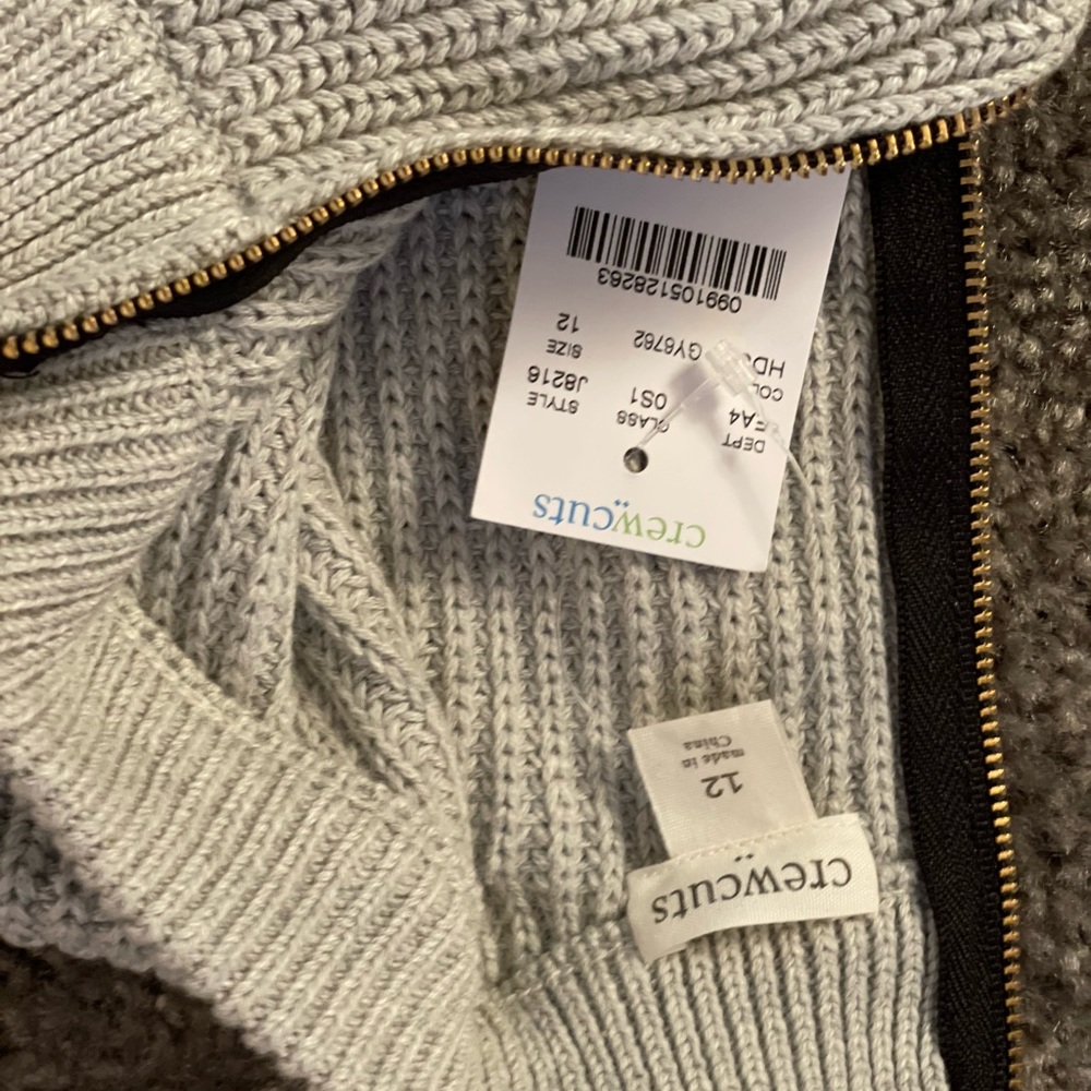 Sweater knit dress with Faux Fur Pockets (Girls size 12)